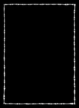 Halloween bone frame Stock Illustration