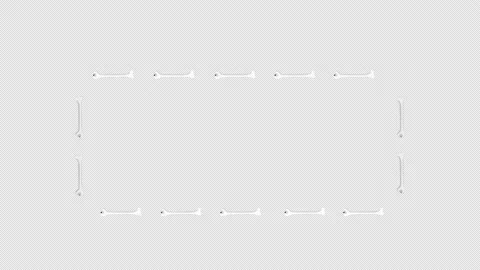 Halloween bones frame copy space animation motion graphics video transparent  Stock Footage 216366052