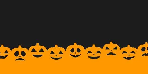 Halloween border for design. vector illustration. 库存插图
