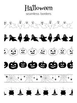 Halloween borders イラスト素材