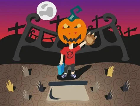 Halloween boy Stock Illustration