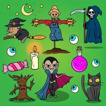 Halloween Bundle Stock Illustration
