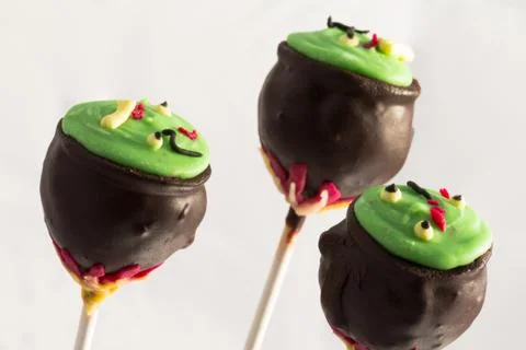 Halloween cake pops Stock Photos