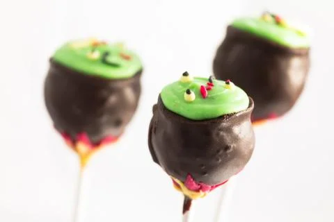 Halloween cake pops Stock Photos