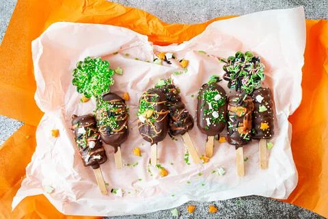 Halloween cake pops Stock Photos