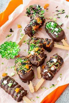 Halloween cake pops Stock Photos