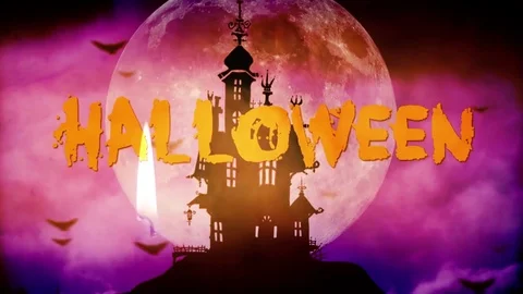 Halloween candle background Stock Footage 80200594