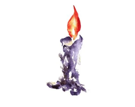 Halloween candle Stock Illustration