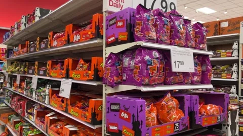 Halloween Candy Aisle Stock Footage 251553056
