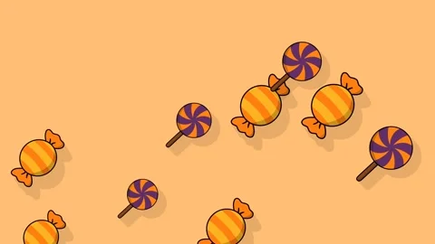 Halloween candy animation illustration Stock Footage 317129837