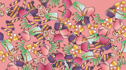 Halloween Candy Assortment. Stock Footage 318467065