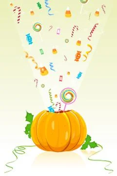 Halloween candy blast Stock Illustration