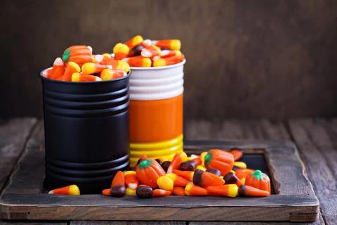 Halloween candy copy space Stock Photos