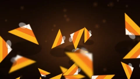 Halloween Candy Corn Falling Animation Festive Holiday Background Stock Footage 347650057