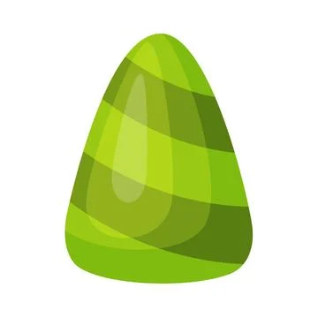 Halloween Candy corn, flat vector style. 스톡 일러스트