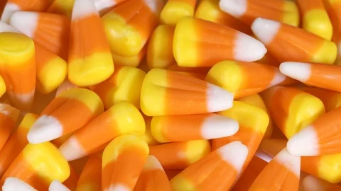 Halloween Candy Corn Stock Footage 96637746
