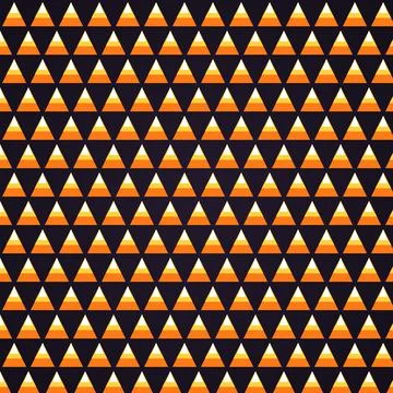 Halloween candy corn geometric pattern background for seasonal marketing de.. Stock Illustration