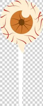 Halloween candy eyeball has capillary2 Stock Illustration
