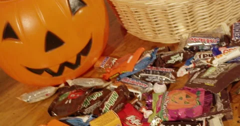 Halloween Candy Stock Footage 137057978