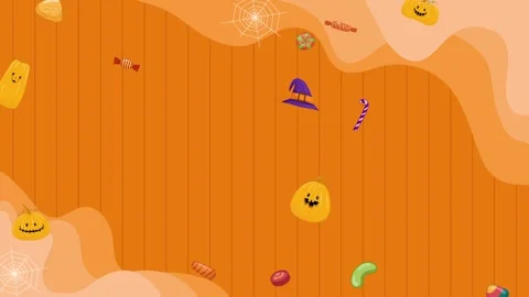 Halloween Candy Fun Animation. Stock Footage 318467069