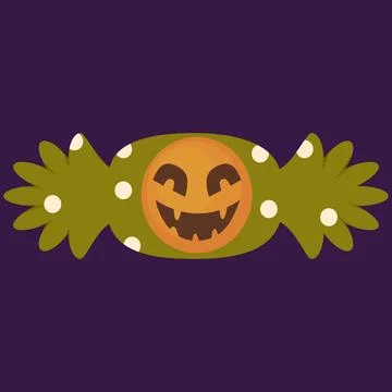 Halloween candy green Stock Illustration