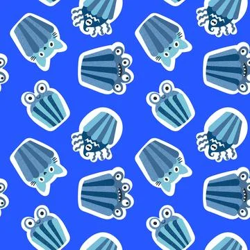 Halloween candy seamless muffins pattern for wrapping paper and fabric Illustrazione stock