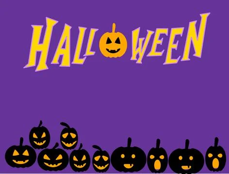 Halloween Card &amp; Border Graphics Stock Illustration