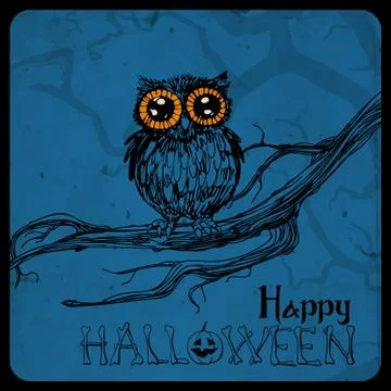 Halloween card Stock Illustration