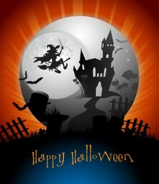 Halloween card Stock Illustration