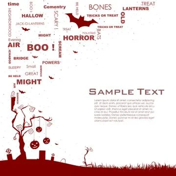 Halloween card Stock Illustration