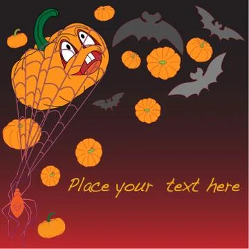 Halloween card Stock Illustration