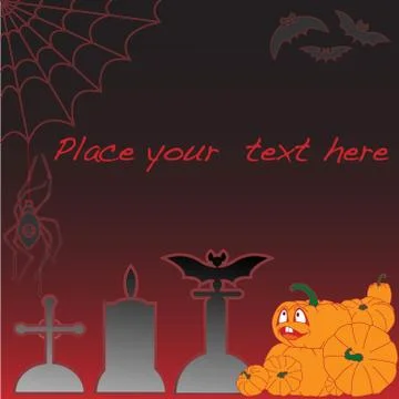 Halloween card Stock Illustration