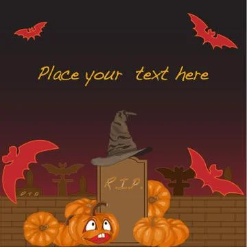 Halloween card Stock Illustration