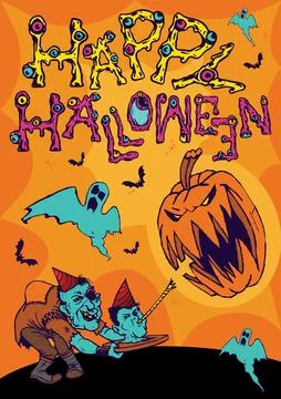 Halloween Card Stock Illustration