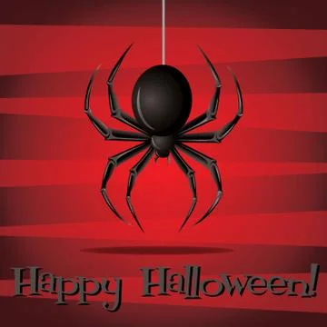 Halloween card in vector format. Stock Illustration