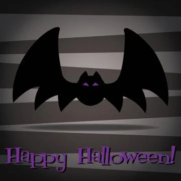 Halloween card in vector format. Stock Illustration