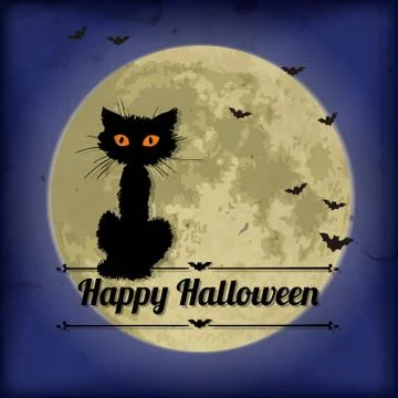 Halloween cat Stock Illustration