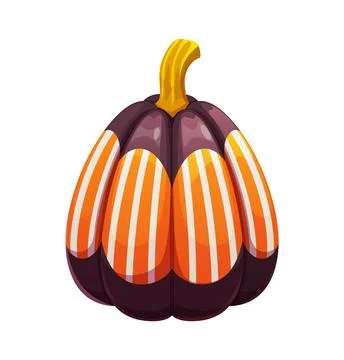 Halloween celebration pumpkin with graphic pattern イラスト素材