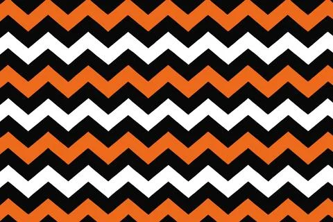 Halloween Chevron Pattern Seamless Background Texture イラスト素材