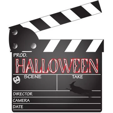 Halloween Clapper Board Stock Illustration