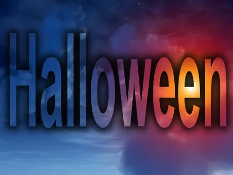 Halloween Clouds Stock Illustration