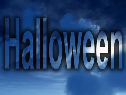 Halloween Clouds Stock Illustration