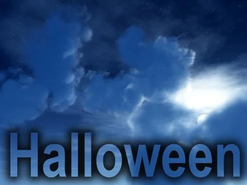 Halloween Clouds Stock Illustration