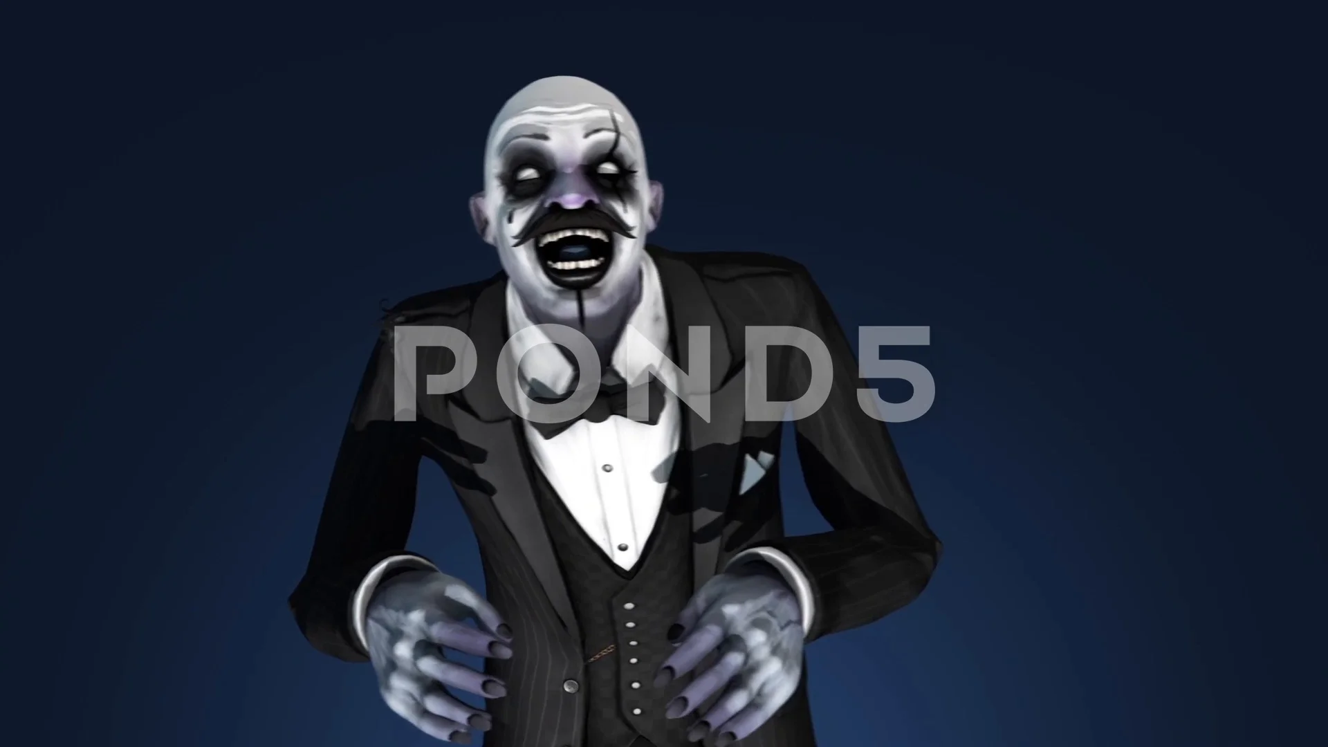 Clown Jumpscare - 3D Model Animated