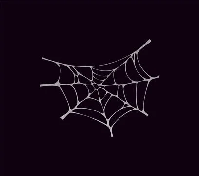 Halloween cobweb and spiderweb with sticky threads イラスト素材