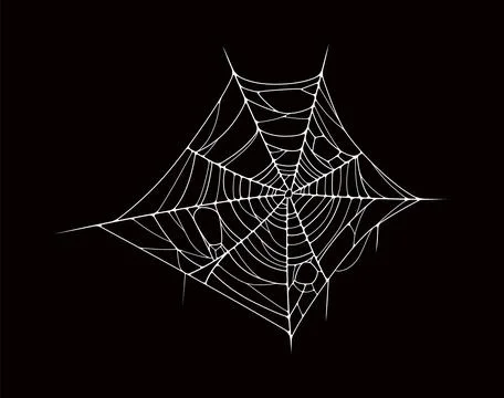 Halloween cobweb, spider web corner and texture Stock Illustration