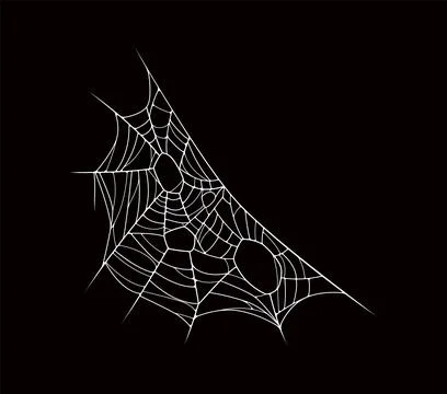 Halloween cobweb, spider web texture Иллюстрация