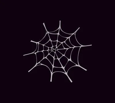 Halloween cobweb spiderweb with spider web threads Stock Illustration