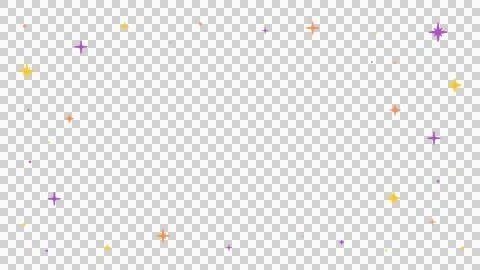 Halloween-colored 8-bit pixel art sparkle effect Stock Illustration