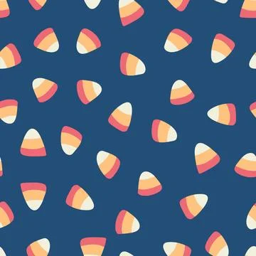 Halloween Colorful Candy Corn Pattern Illustrazione stock